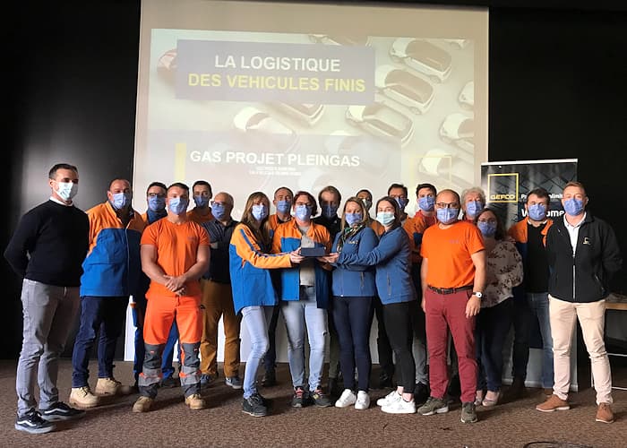 Janvier 2022 - Une fois n’est pas coutume, c’est une remise de trophée collégiale qui a eu lieu au sein de la société GEFCO en fin d’année dernière.