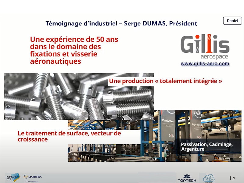 En quoi un projet de réorganisation a permis de mieux passer la crise : témoignage client Toptech « Industrie du Futur » : Gillis Aéro