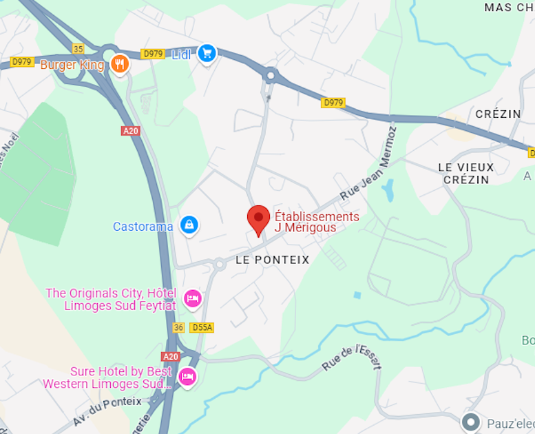 Carte et localisation de Merigous